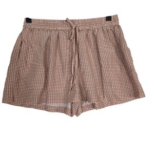 SOLID & STRIPED Tan waist tie Polka Dot High Waist Shorts